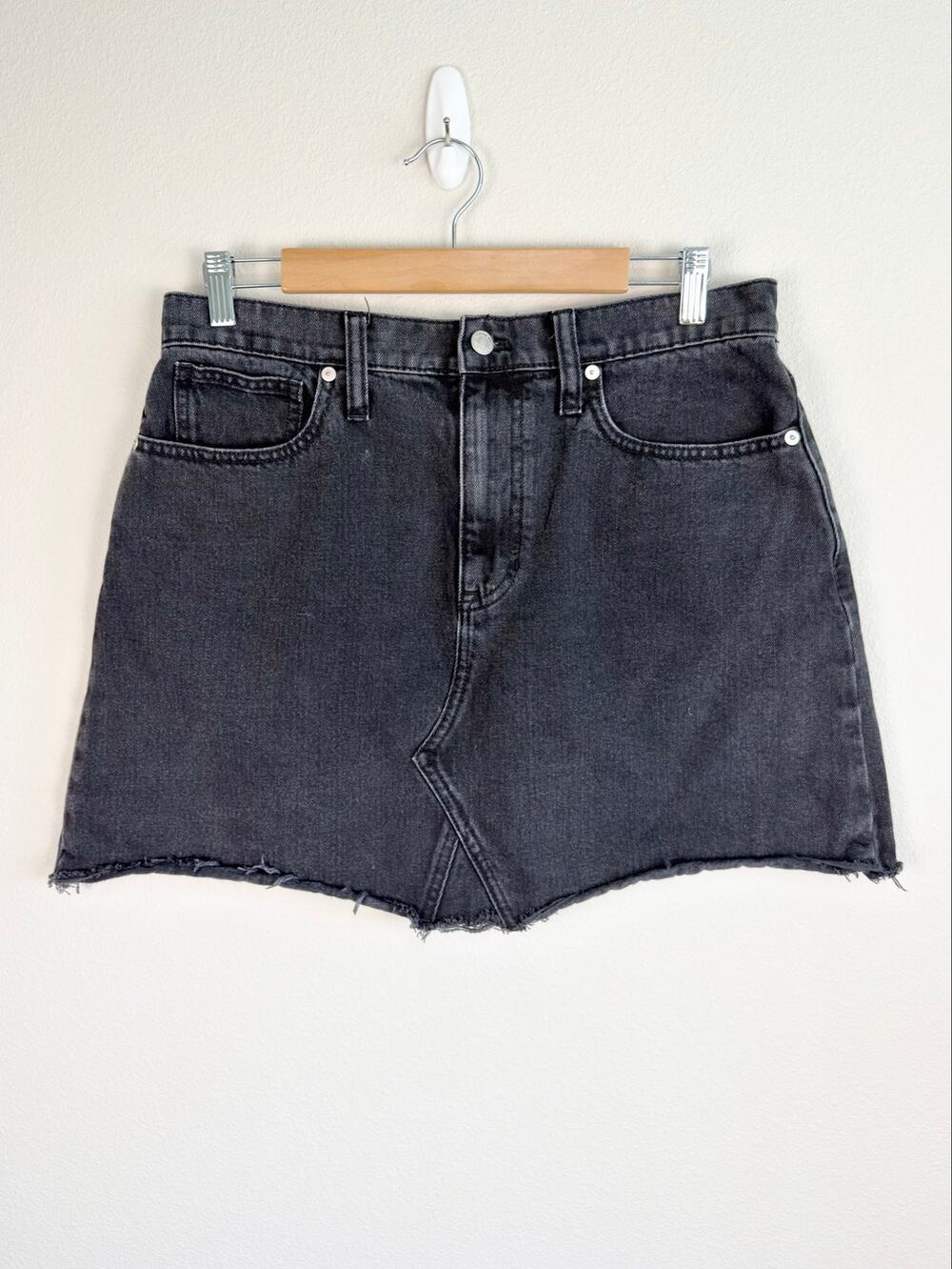 Madewell Black Denim Mini Skirt Size 30